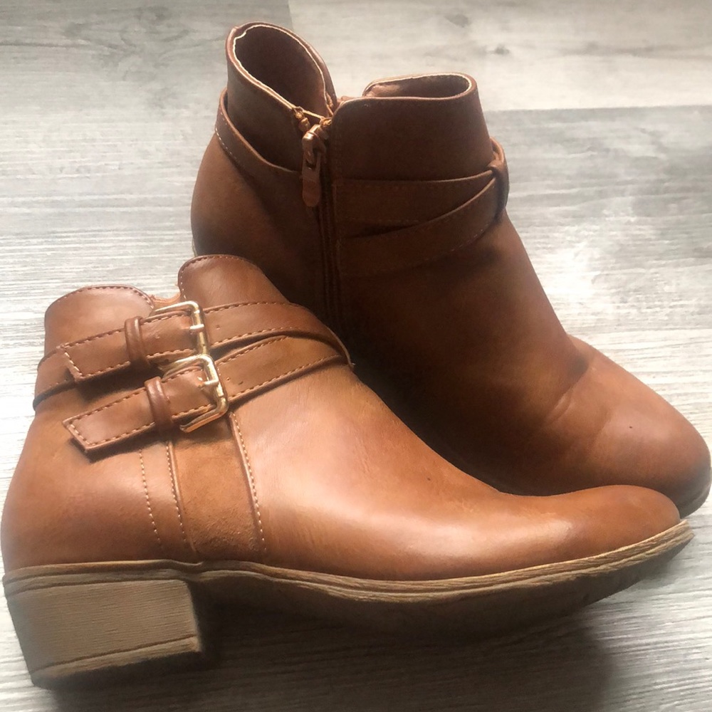 Brown booties